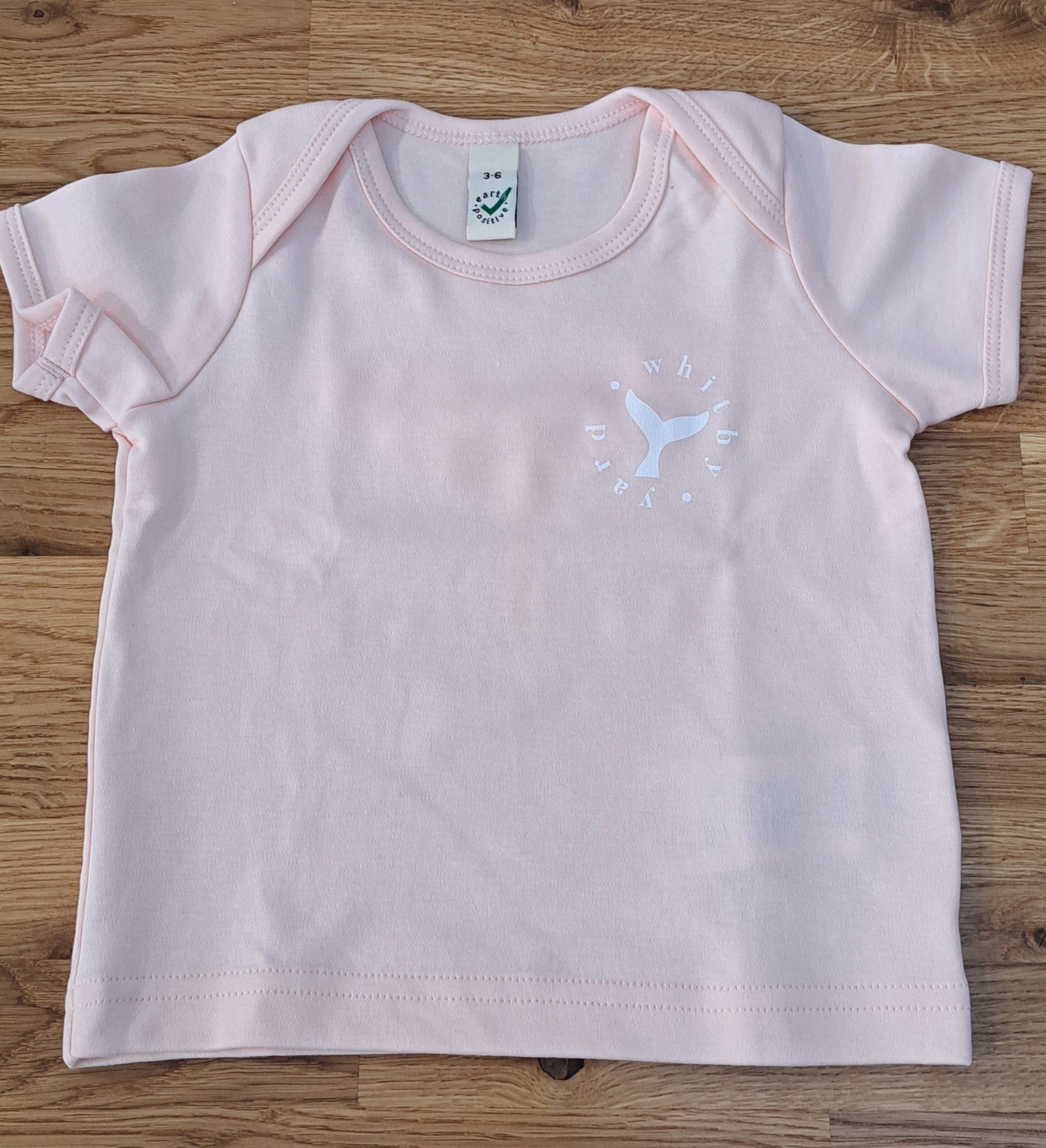 Baby T Shirt ‘Whale Tail - Pale Pink