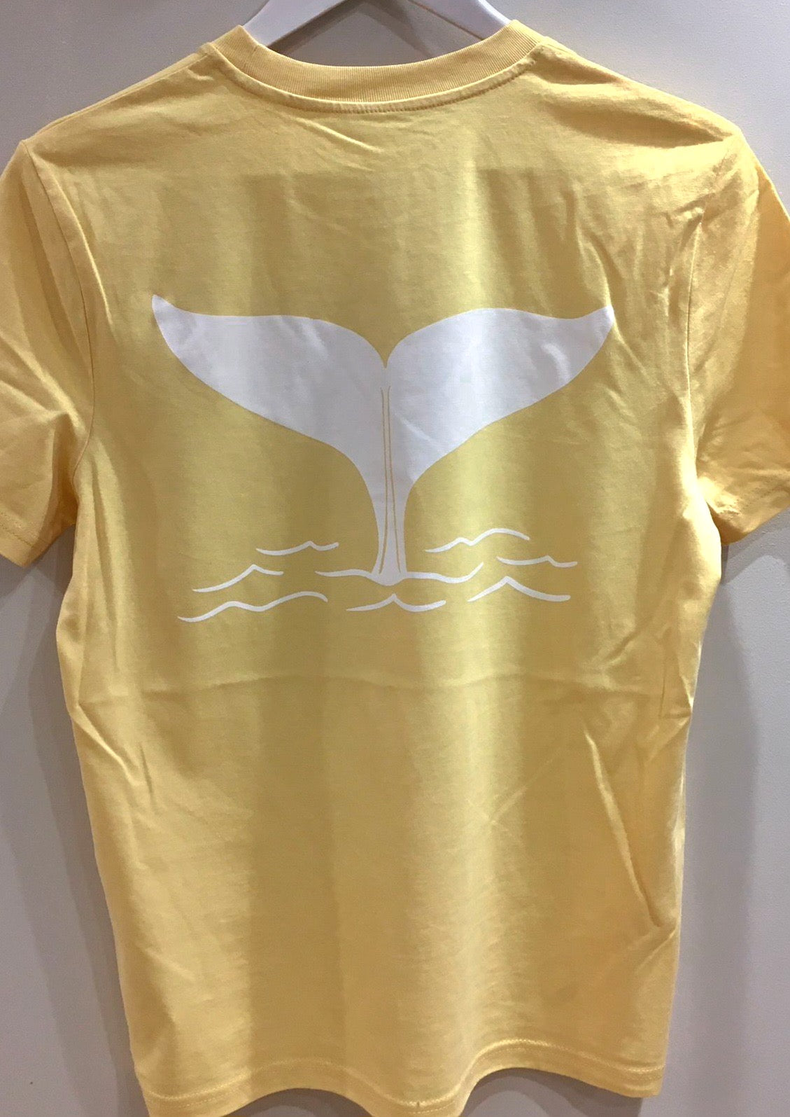Unisex T Shirt ‘Whale Tail’ - Viva Yellow