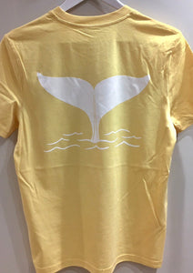 Unisex T Shirt ‘Whale Tail’ - Viva Yellow