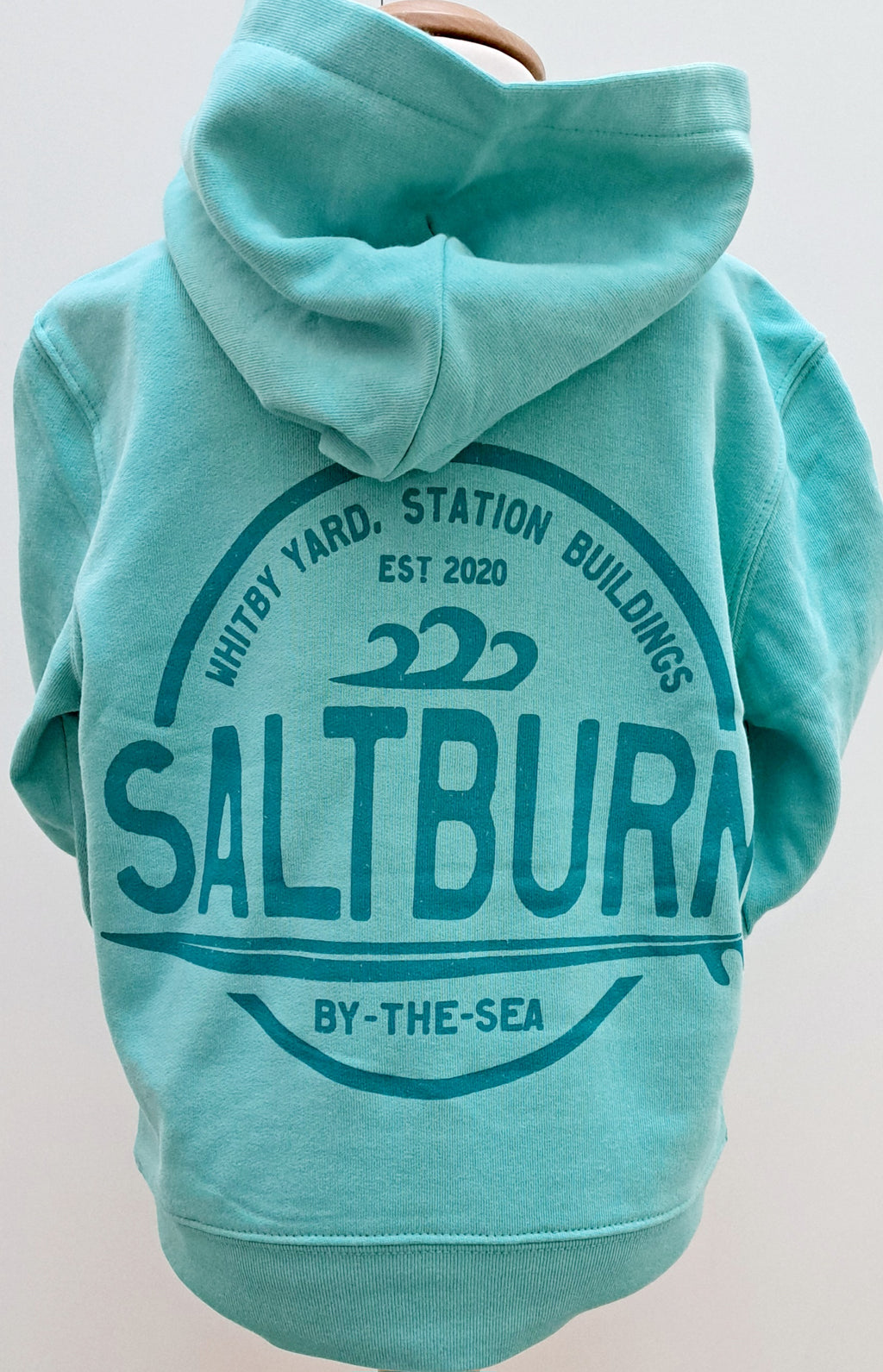 Children’s ‘Saltburn Circle’ pullover Hoodie - Pool Blue