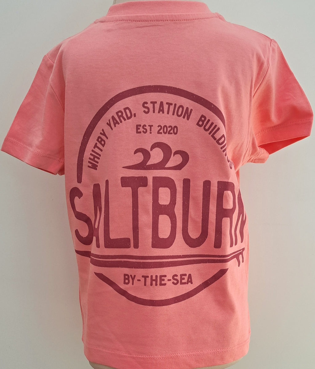 Children’s ‘Saltburn Circle’ T Shirt - Pink Joy