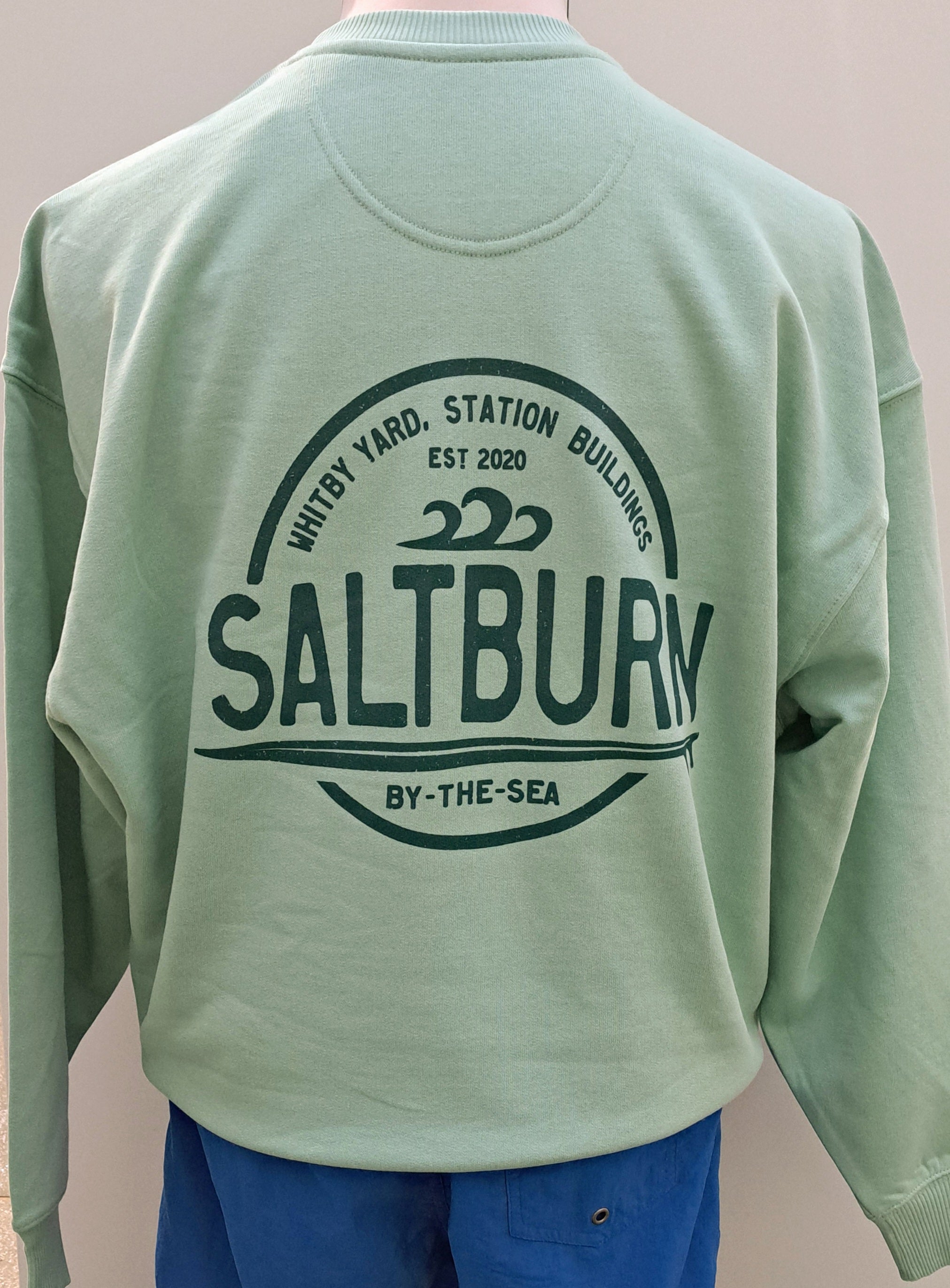 Unisex 'Saltburn Circle' Sweatshirt - Misty Jade