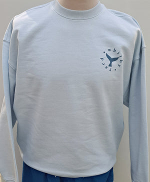 Unisex 'Saltburn Fin' Sweatshirt - Blue Ice