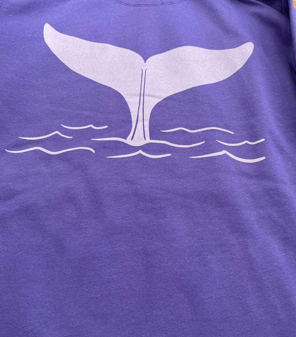Unisex Hoodie ‘Whale Tail’ - Purple Love