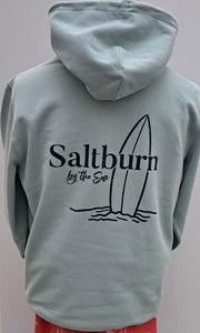 Unisex Hoodie ‘Saltburn Surfboard’ - Aloe Green
