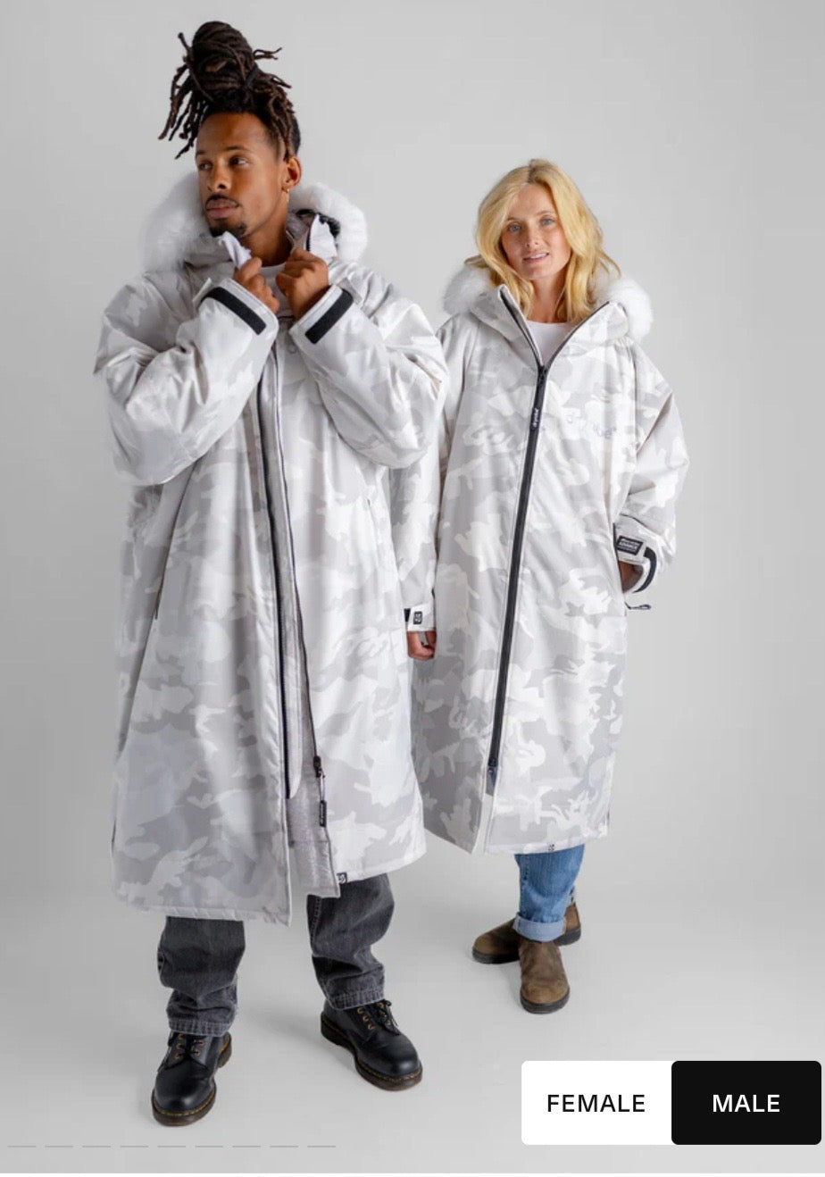 Dryrobe Alpine White Camo Advance Changing Robe