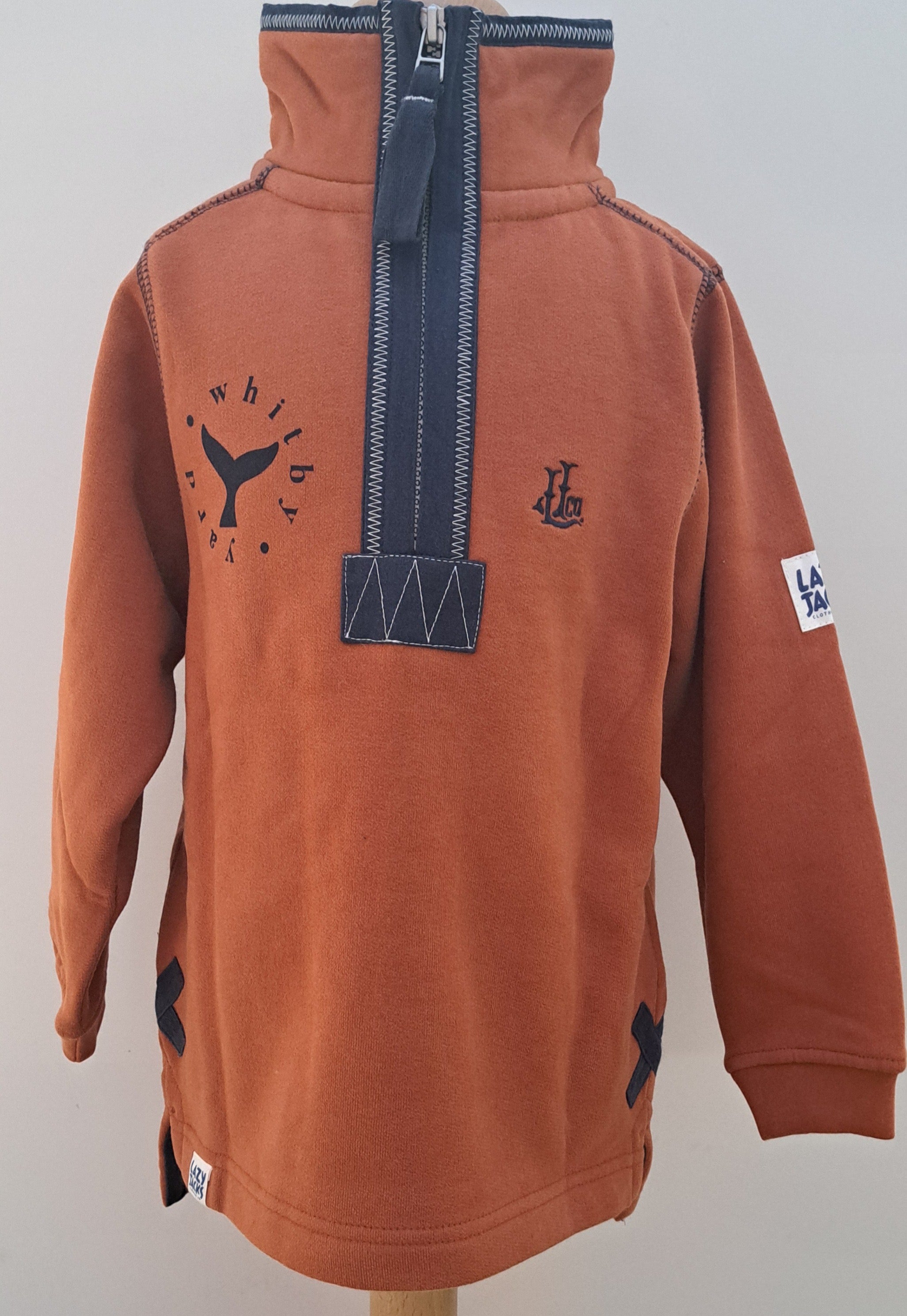 Kid’s Sweatshirt Lazy Jacks ‘Saltburn Surfboard’ - Saffron