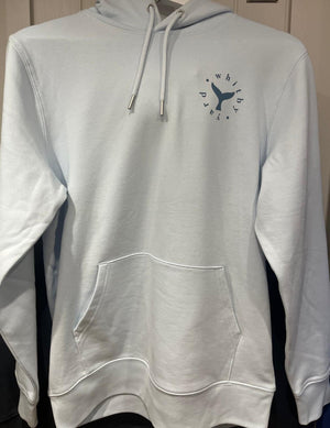 Unisex Hoodie ‘Oars with Coordinates’ - Blue Ice