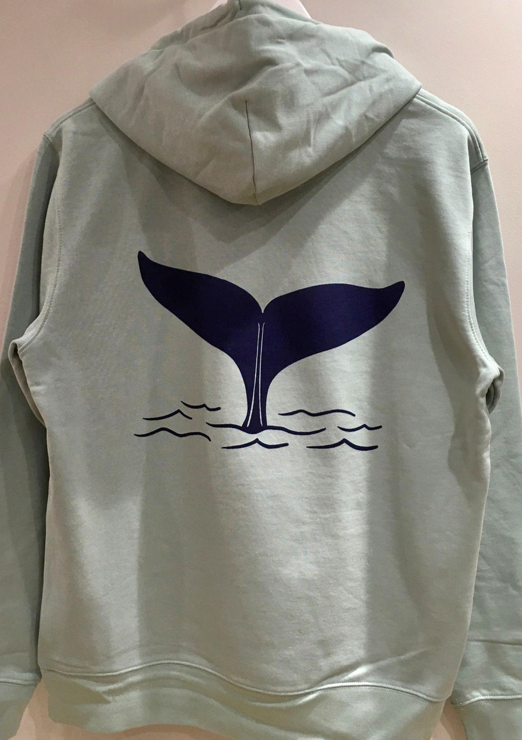 Unisex Hoodie ‘Whale Tail’ - Aloe Green