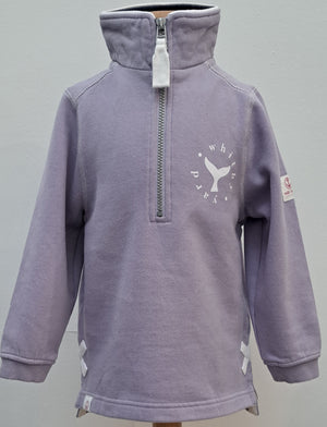Kid’s Sweatshirt Lazy Jacks Age 1/2 ‘Whale Tail’ 1/4 Zip - (various colours)