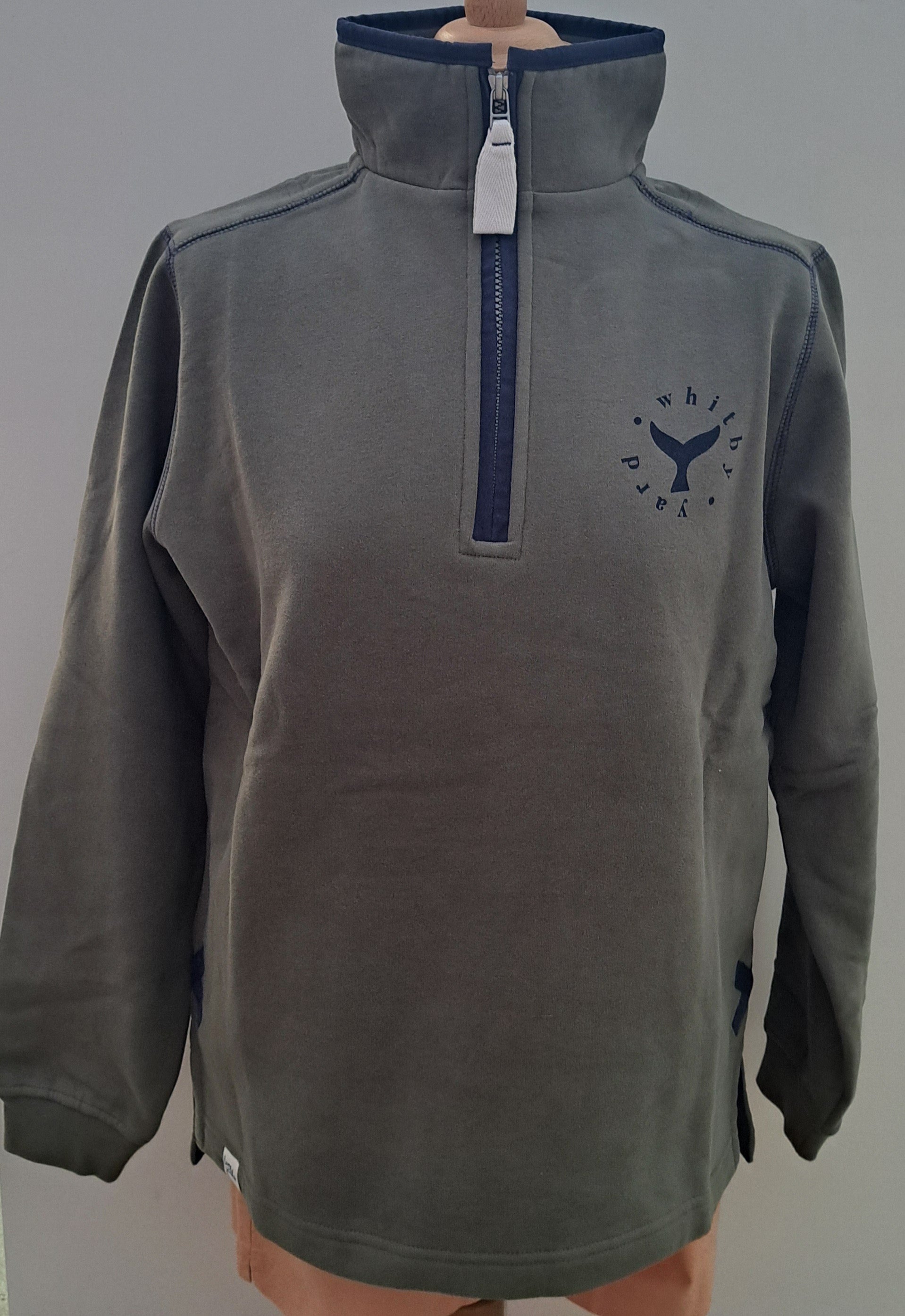 Women’s Sweatshirt Lazy Jacks ‘Saltburn Surfboard’ 1/4 Zip - Khaki