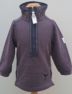 Kid’s Sweatshirt Lazy Jacks Age 1/2 ‘Whale Tail’ 1/4 Zip - (various colours)