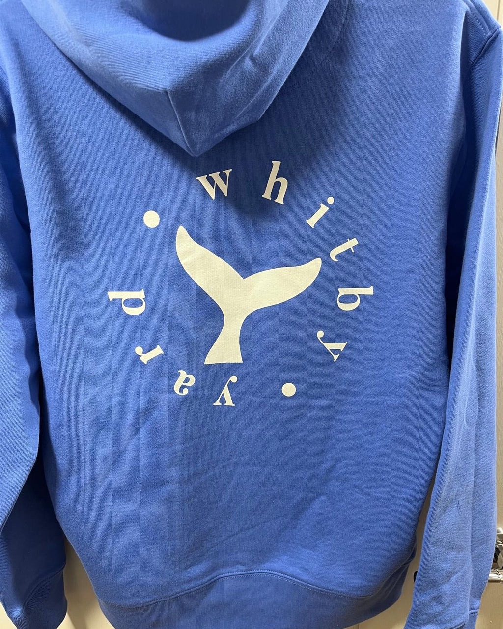 Unisex Hoodie ‘Whale Tail Logo’ - Bright Blue