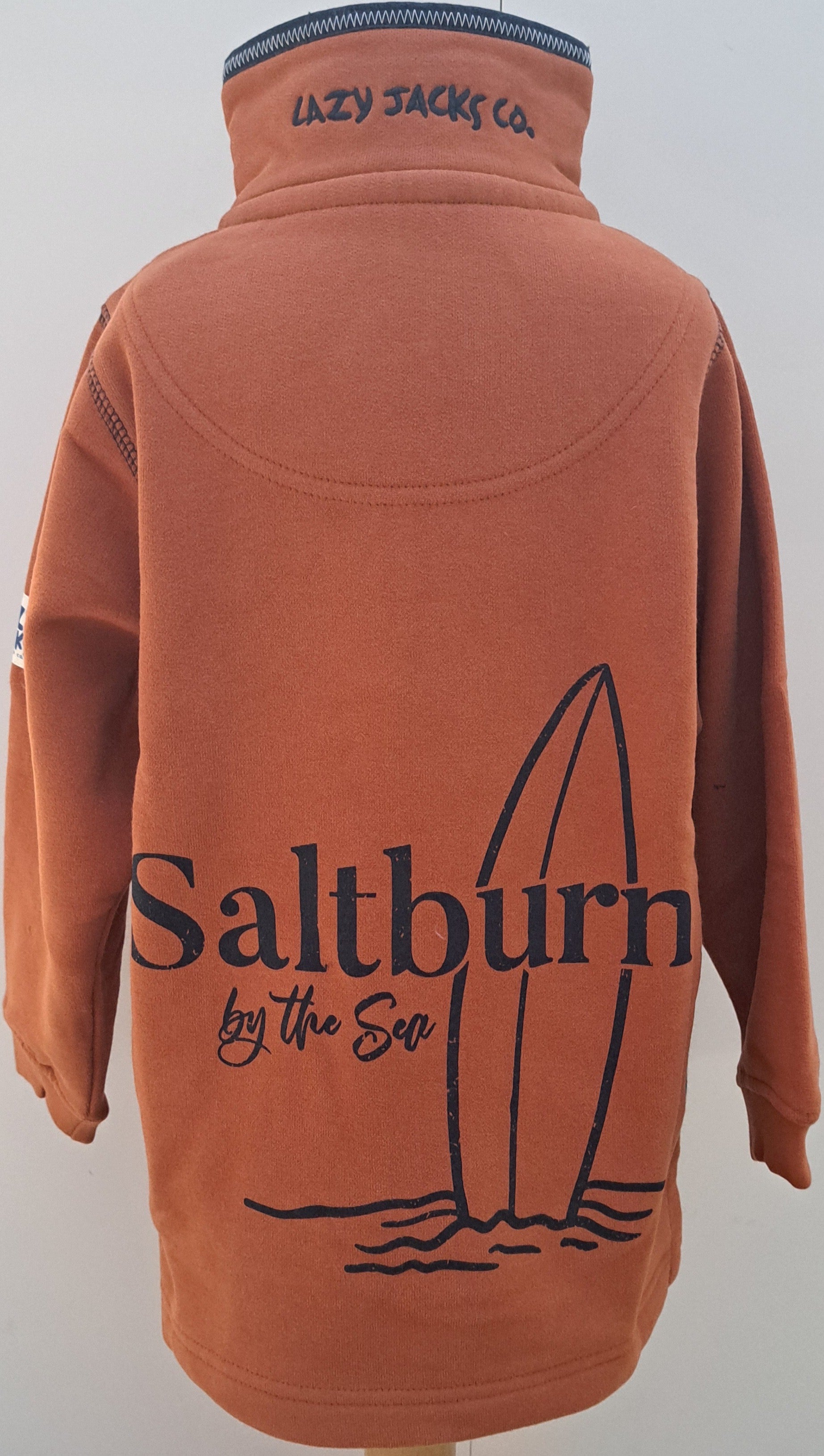 Kid’s Sweatshirt Lazy Jacks ‘Saltburn Surfboard’ - Saffron