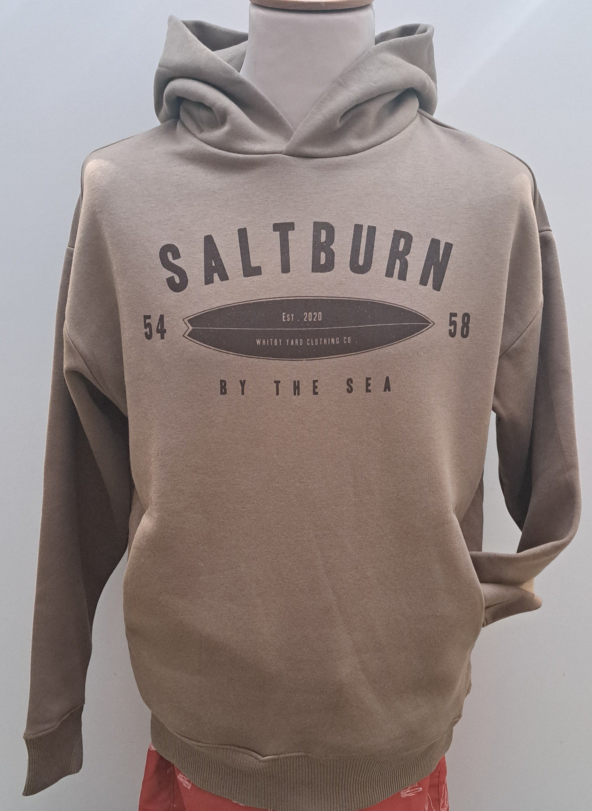 Unisex Organic cotton Saltburn Co ordinates Oversize Hoodie in Driftwood