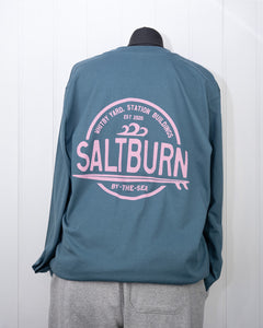 Unisex Long Sleeve T Shirt ‘Saltburn Circle’ - Stargazer
