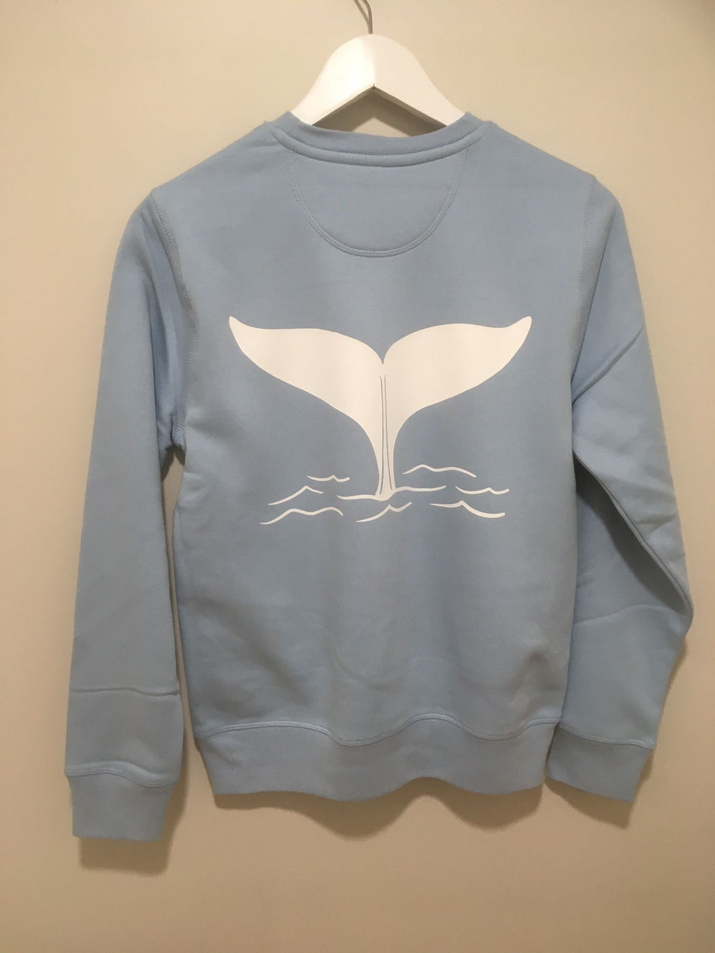 Unisex Whale tail Sweatshirt in Blue