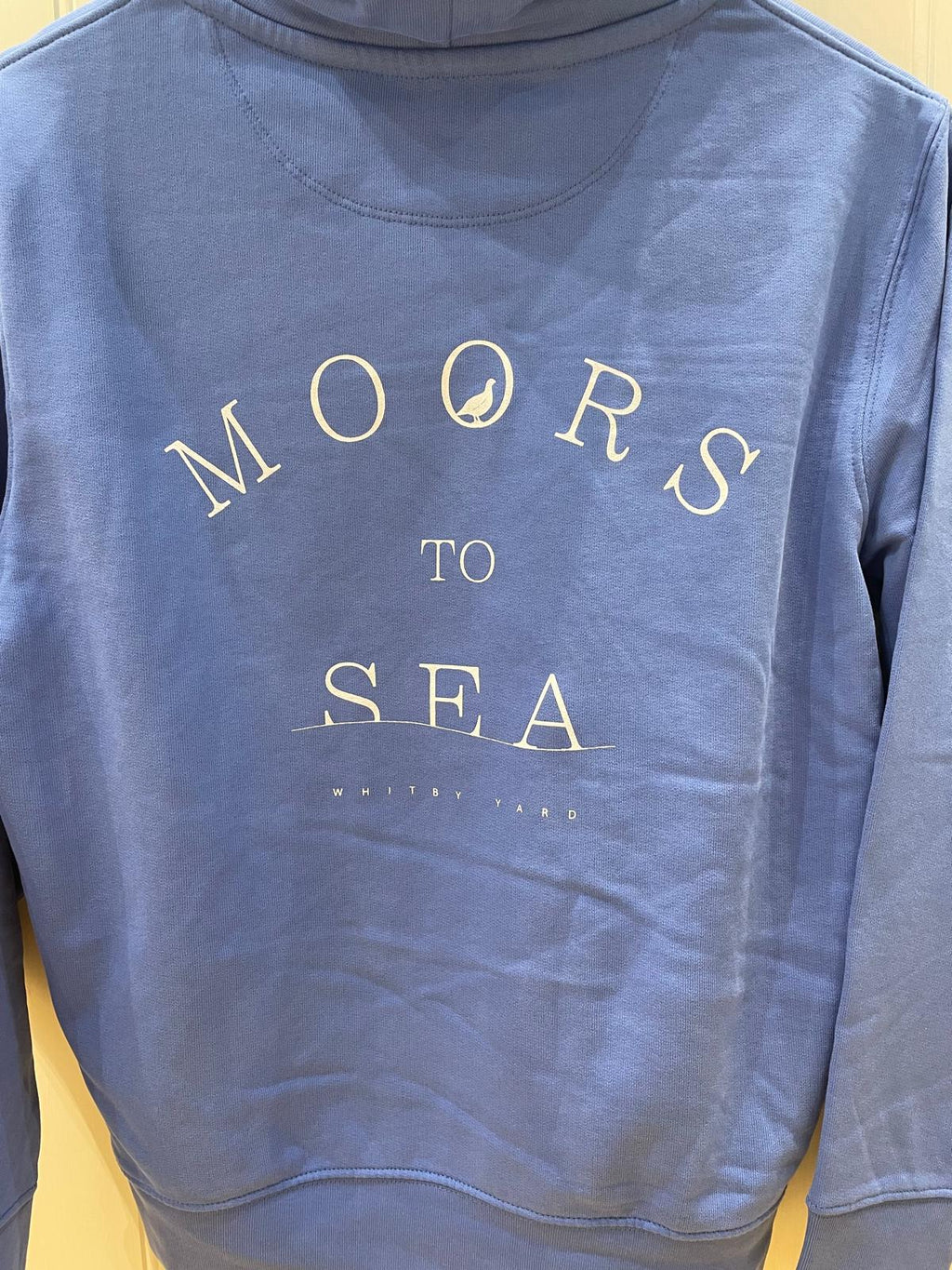 Unisex Moors to Sea Pullover Hoodie in Bright Blue