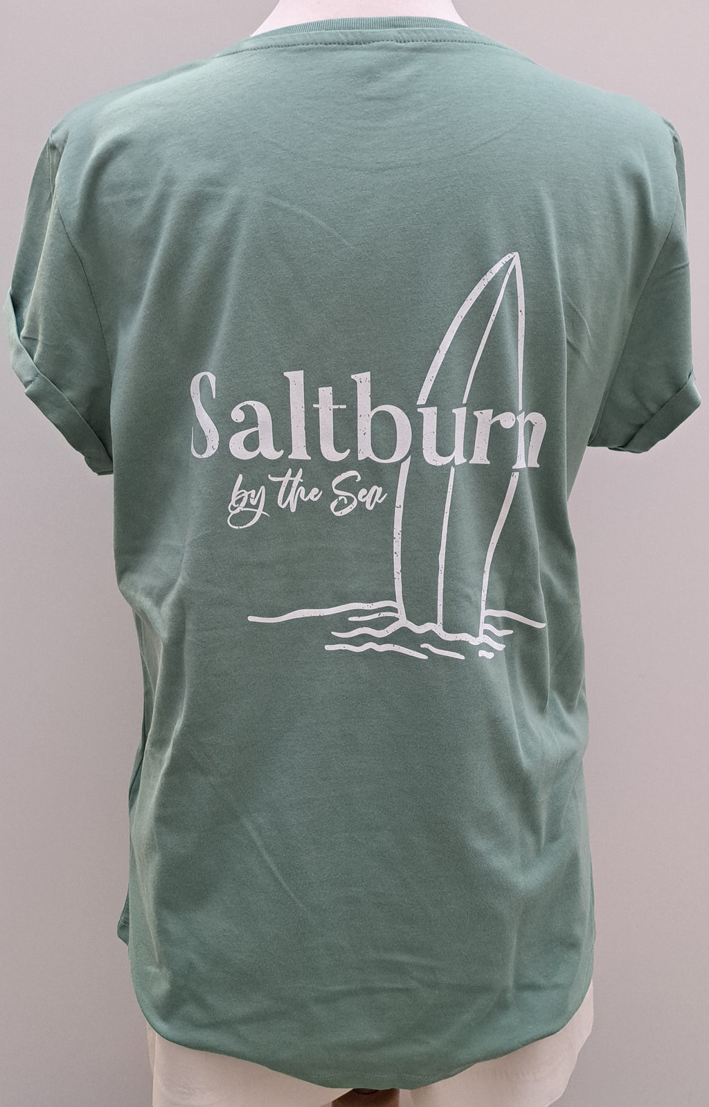 Womens Saltburn T shirt in Sage Green