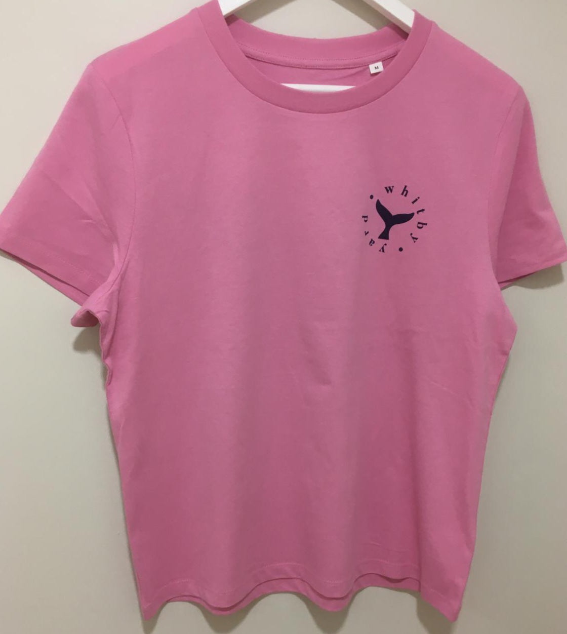 Women’s Whale Tail T shirt in Bubble Pink