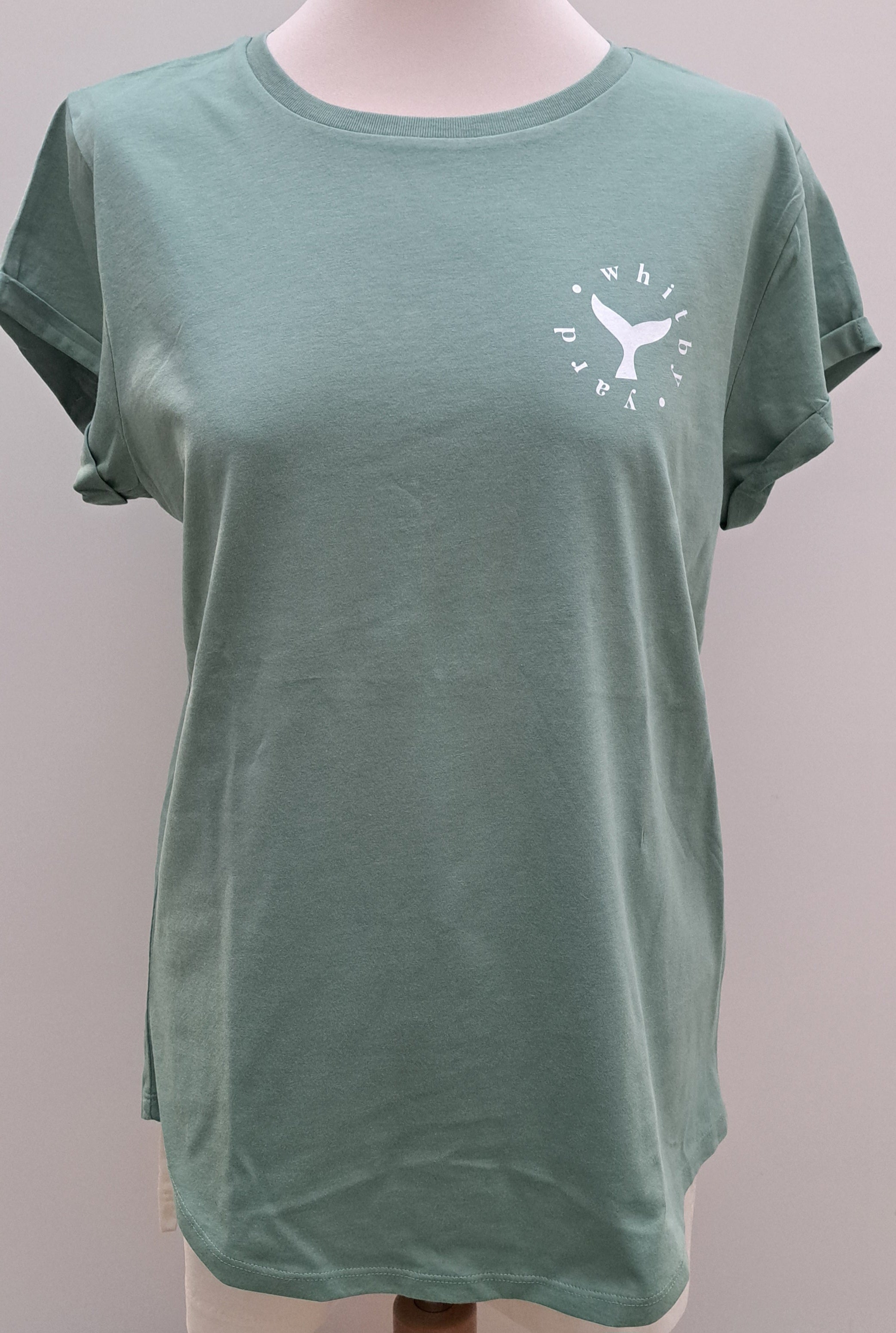 Womens Saltburn T shirt in Sage Green