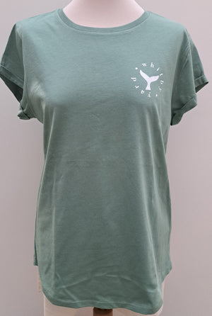 Womens Saltburn T shirt in Sage Green