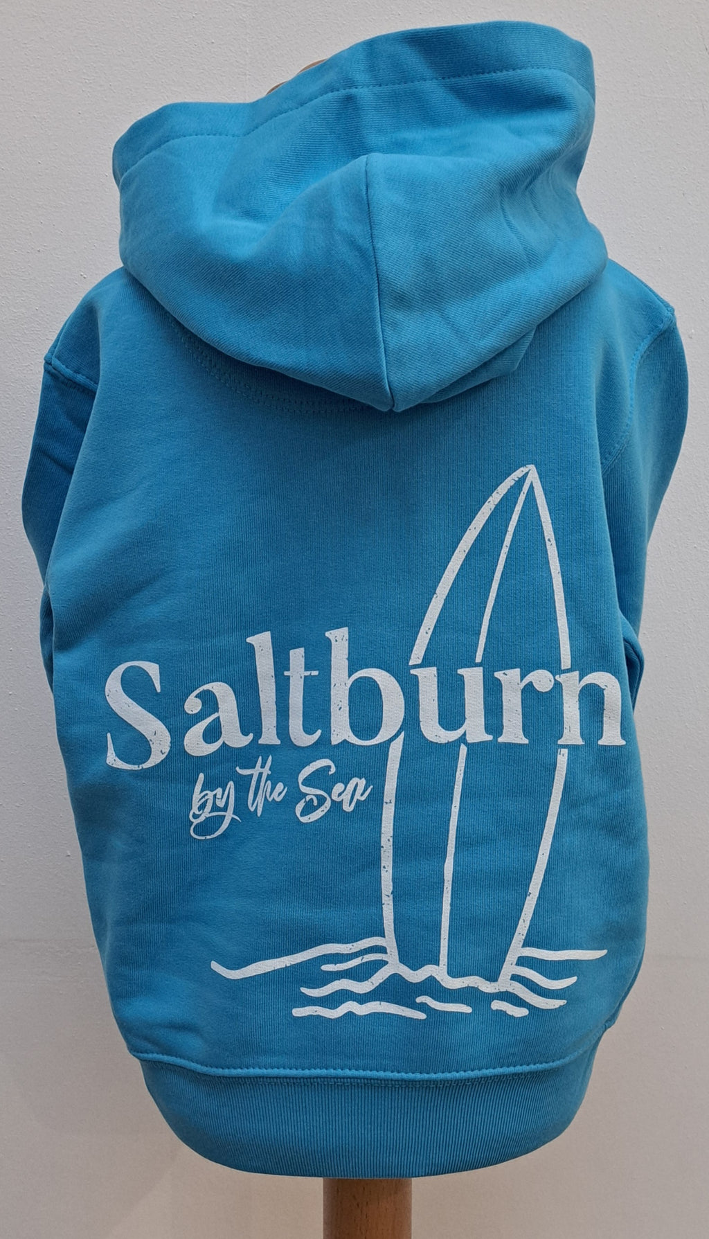 Childrens Saltburn Surfboard pullover hoodie in Aqua