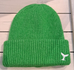 Beanie with Whale Tail Embroidery