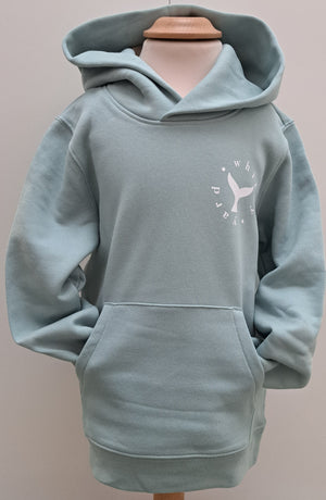 Childrens Saltburn Surfboard pullover hoodie in Jade