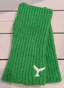 Wrist Warmers with Whale Tail Embroidery (various colours)