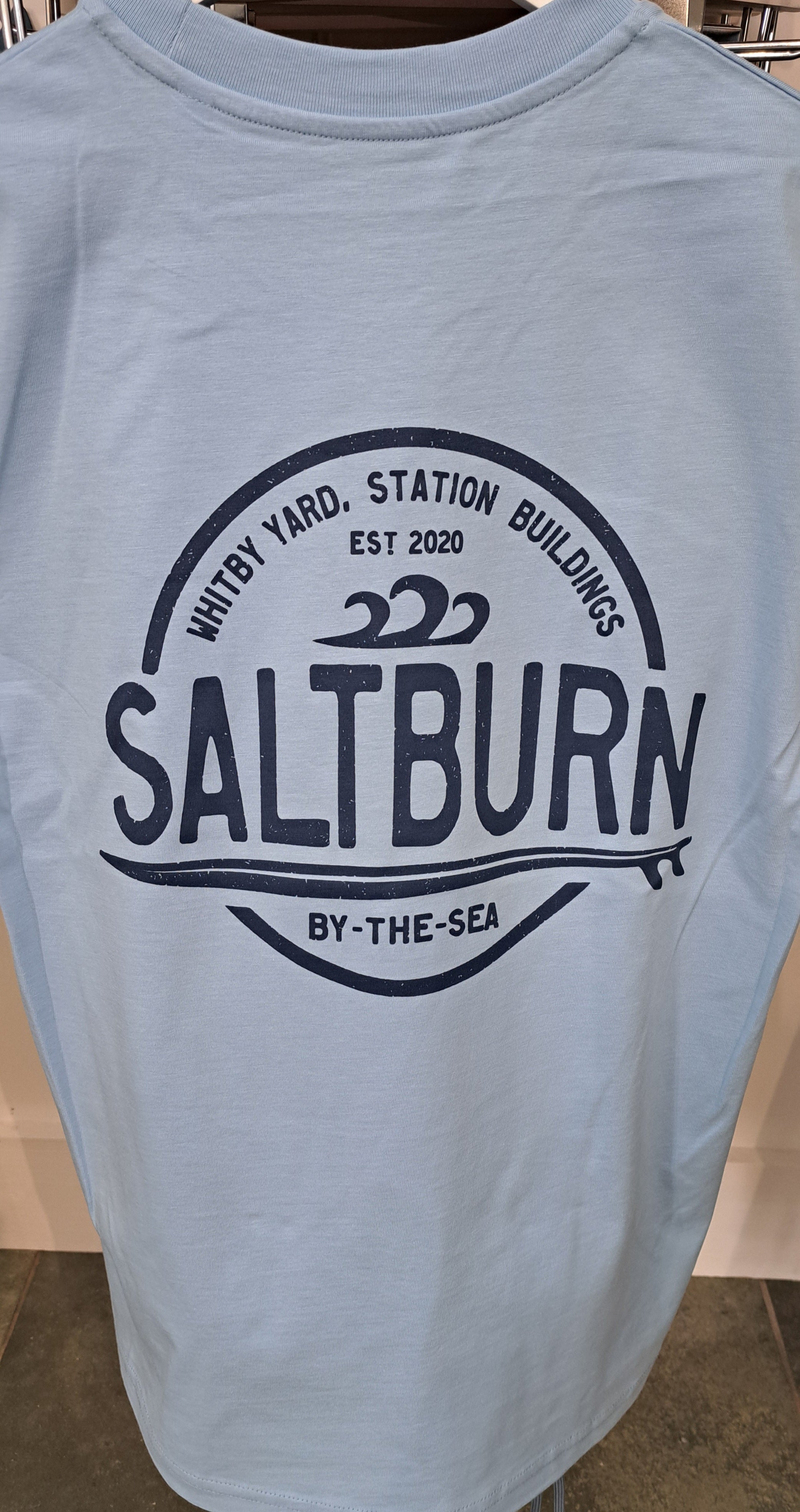 Unisex Saltburn ‘Circle’ T shirt in Blue Soul