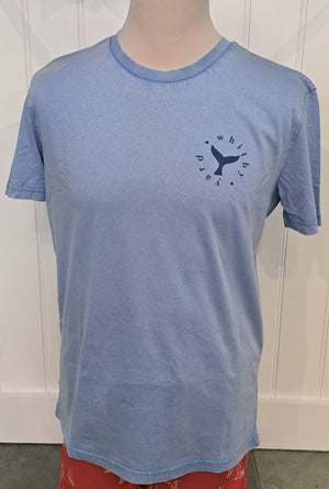 Unisex 'Whale & Dolphin Conservation’ T shirt in Swimmer Blue