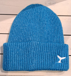 Beanie with Whale Tail Embroidery