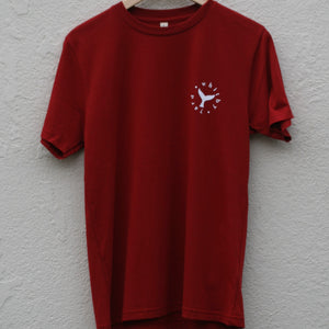 Unisex Oars T shirt in Red