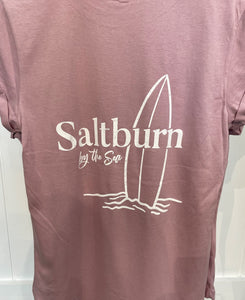 Women's  Saltburn T shirt in Purple Rose